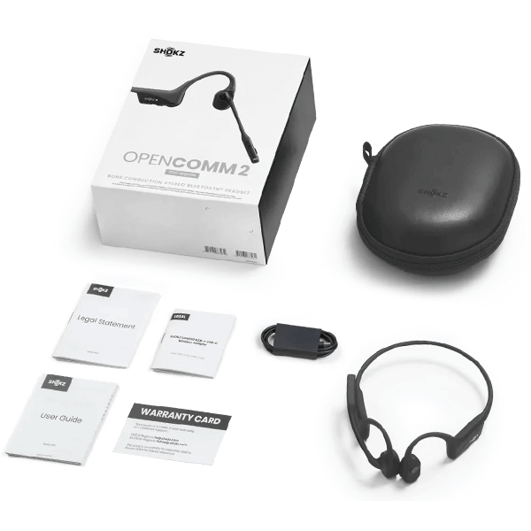SHOKZ OpenComm2 Wireless Bluetooth Bone Conduction Headset with